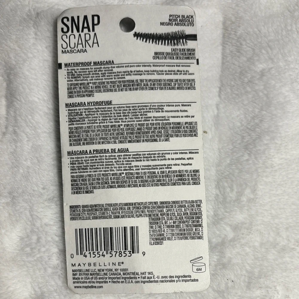 Maybelline Black Mascara Snapscara Waterproof